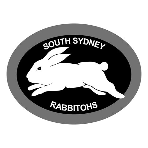south sydney rabbitohs logo black and white